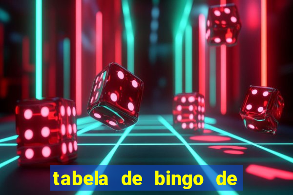 tabela de bingo de 1 a 100